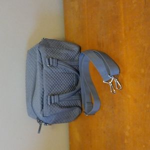 Vera Bradley Iconic 100 Handbag Grey Microfiber